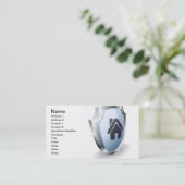 家の盾の概念 名刺 (スタンド正面)