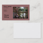 家の着席の名刺 名刺 (正面/裏面)