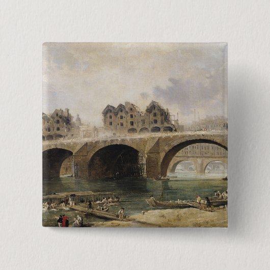 家の破壊 缶バッジ (正面)