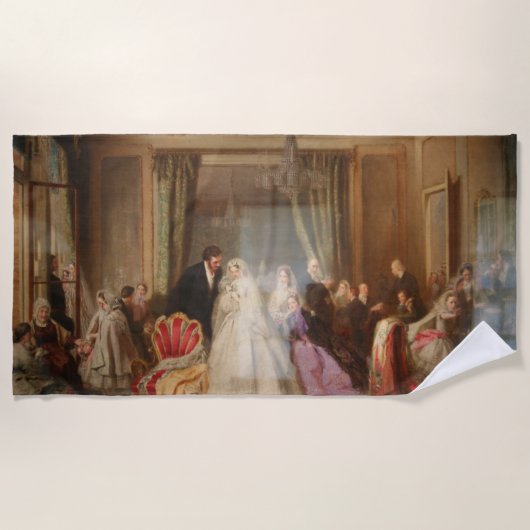 家の移結婚した変(生結婚活) ビーチタオル (正面)