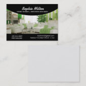 家の経験豊かな人のインテリア・デザイナーの写真テンプレート 名刺 (正面/裏面)