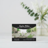 家の経験豊かな人のインテリア・デザイナーの写真テンプレート 名刺 (スタンド正面)