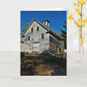 「家の落とし穴」快気祝いカード カード (黄色い花)