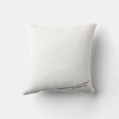 家の装飾のクッションの白い自然の引くこと クッション (裏面)
