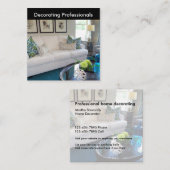 家の装飾者および足場の名刺 スクエア名刺 (正面/裏面)