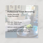 家の装飾者および足場の名刺 スクエア名刺 (裏面)