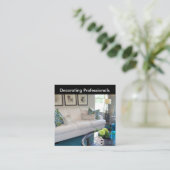 家の装飾者および足場の名刺 スクエア名刺 (スタンド正面)