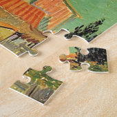 家の裏の庭。ビンセント・ヴァン・ゴッホ。 ジグソーパズル (側面)