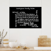 家の規則 ポスター (キッチン)