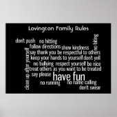 家の規則 ポスター (正面)