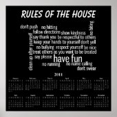 家の規則 ポスター (正面)