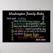 家の規則 ポスター (正面)