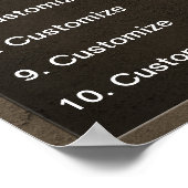 「家の規則」リストポスター ポスター (角)