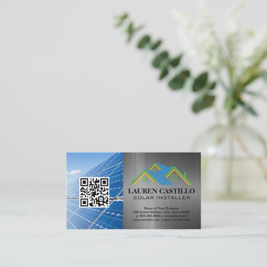 家の設備 | 技術 | エネルギー電力 名刺 (スタンド正面)