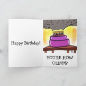 家の誕生日カードを燃やす サンキューカード (内部)