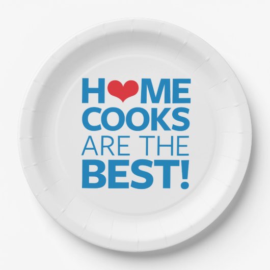 家の調理師はベストです ペーパープレート (正面)