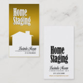 家の足場のインテリア・デザイナーのデザインのコンサルタント 名刺 (正面/裏面)