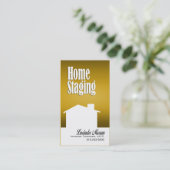 家の足場のインテリア・デザイナーのデザインのコンサルタント 名刺 (スタンド正面)