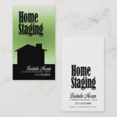 家の足場のインテリア・デザイナーのデザインのコンサルタント 名刺 (正面/裏面)