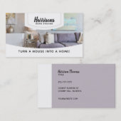 家の足場のスローガンの名刺 名刺 (正面/裏面)