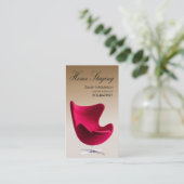 家の足場、インテリア・デザインの不動産業者 名刺 (スタンド正面)