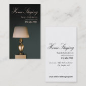 家の足場、インテリア・デザインの不動産業者 名刺 (正面/裏面)