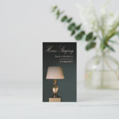 家の足場、インテリア・デザインの不動産業者 名刺 (スタンド正面)