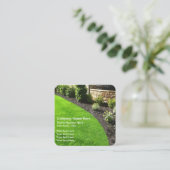 家の造園の地面の看守のデザイン スクエア名刺 (スタンド正面)