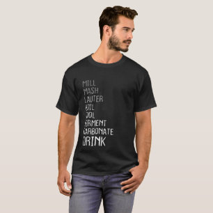 家の醸造の技術ビールステップTシャツの家の醸造業者 Tシャツ