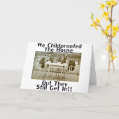 家の防犯は行ったけど中に入ってる! カード (黄色い花)