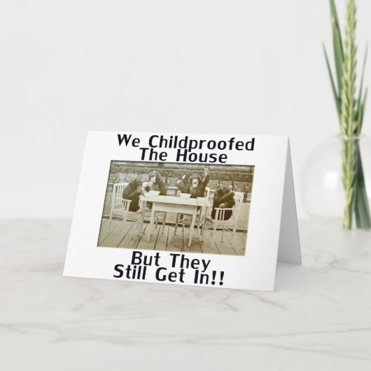 家の防犯は行ったけど中に入ってる! カード (正面)