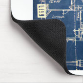 家の青写真 マウスパッド (コーナー)