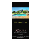 家の革新の不動産仲介業者のプールの維持 ラックカード (正面)