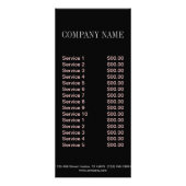 家の革新の不動産仲介業者のプールの維持 ラックカード (裏面)