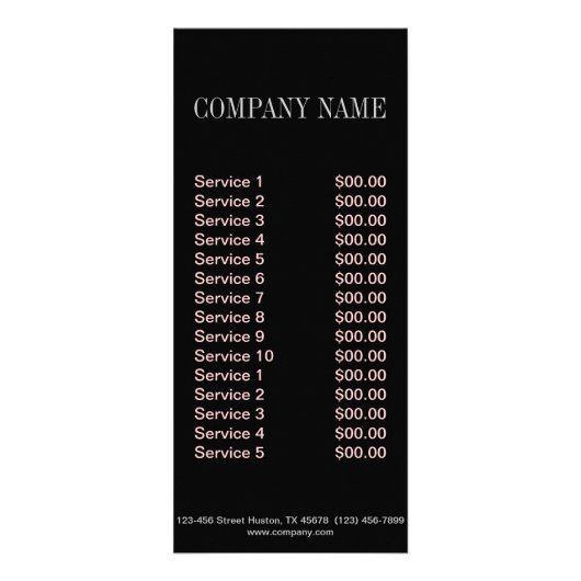 家の革新の不動産仲介業者のプールの維持 ラックカード (裏面)