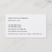 家の飾る名刺 名刺 (裏面)