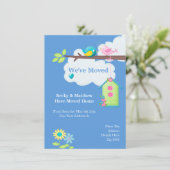 家の鳥の家と木を移動した 案内状 (スタンド正面)