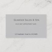 家の黒いレースのヴィンテージのダマスク織のインテリア・デザイン 予約カード (裏面)