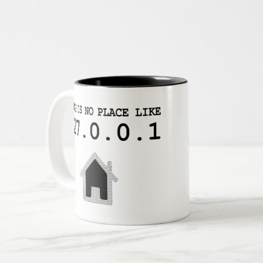 家の127.0.0.1のローカルホストIPのような場所がありません ツートーンマグカップ (正面左)