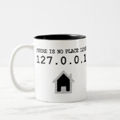 家の127.0.0.1のローカルホストIPのような場所がありません ツートーンマグカップ (左)