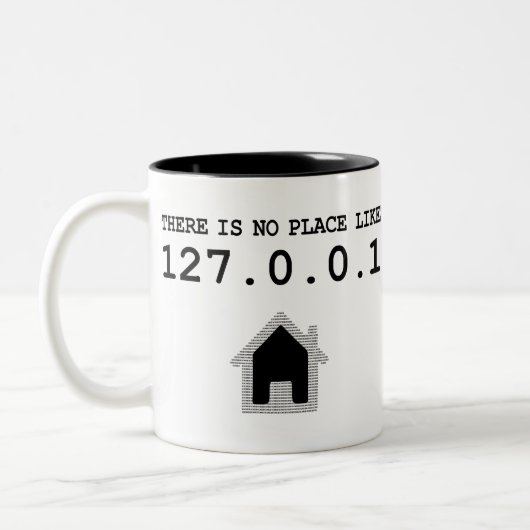 家の127.0.0.1のローカルホストIPのような場所がありません ツートーンマグカップ (左)