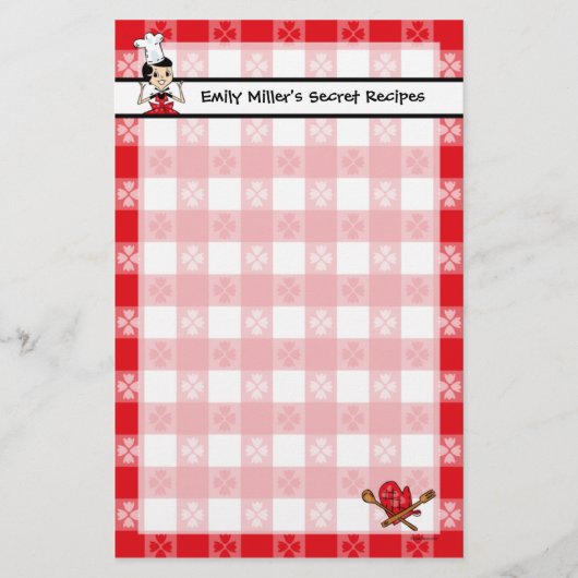 家のCookinのカスタムの文房具 便箋 (正面)