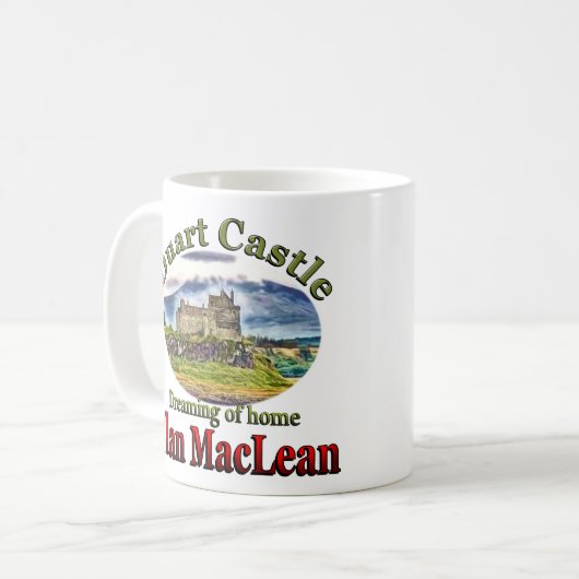 家のDuartの城のコップのマグの夢を見る一族MacLean コーヒーマグカップ (正面左)
