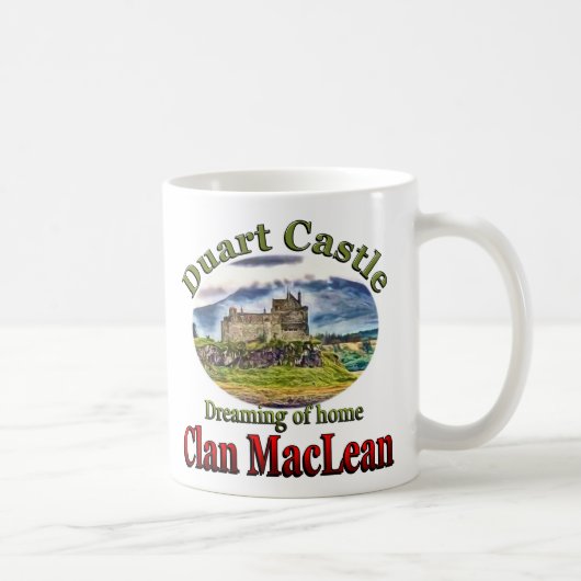 家のDuartの城のコップのマグの夢を見る一族MacLean コーヒーマグカップ (右)