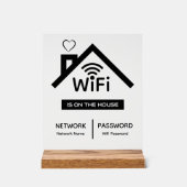 家のWifiパスワードに含まれる アクリルサイン (正面)