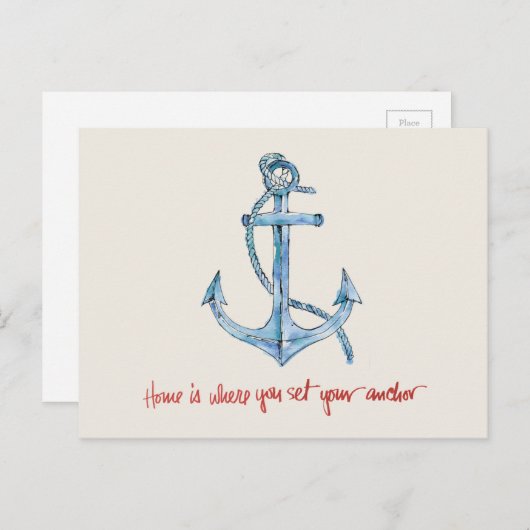 家はあなたのいかりを置くところです ポストカード (正面/裏面)