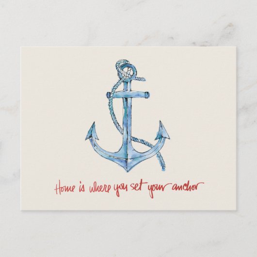 家はあなたのいかりを置くところです ポストカード (正面)