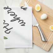 家はあなたのお母さんが母の日のギフトのモダンであるところです キッチンタオル (四つ折り)