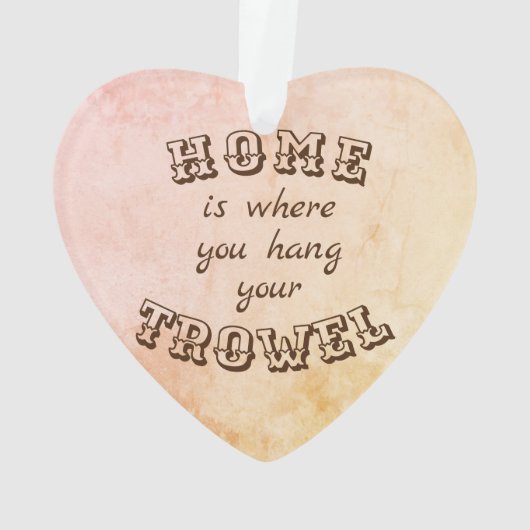 家はあなたのこてをつるすところです オーナメント (裏面)