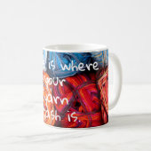 家はあなたのヤーンの隠匿物があるところです コーヒーマグカップ (正面右)